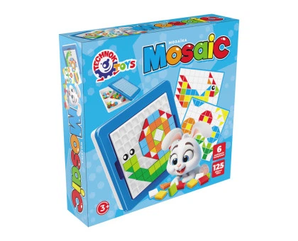 Мозаїка пластикова Технок Mosaic 125 фішок із 6 схемами-малюнками для дітей від 3 років (2215) - Фото 4 Мозаїка пластикова Технок Mosaic 125 фішок із 6 схемами-малюнками для дітей від 3 років (2215) - изображение 4