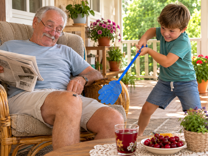 Мухобойка FROM FACTORY пластмассовая 47х13см Красный - изображение 6