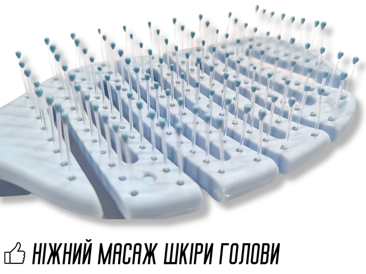 Расческа FROM FACTORY массажная зигзаг с отверстиями 220х75х25мм - изображение 2