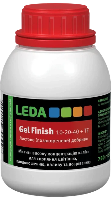 Добра Leda Gel Finish 10-20-40 + TE 500 мл гель - Фото 1 Добра Leda Gel Finish 10-20-40 + TE 500 мл гель - зображення 1