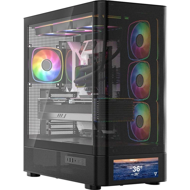 Корпус для ПК Modecom VOLCANO AQ500 ARGB (MC-A-AQ500-4FA-B) - изображение 3