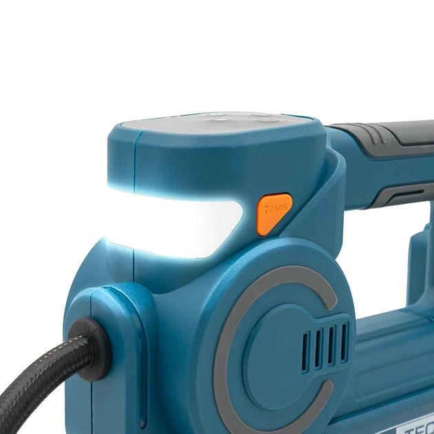 Акумуляторний автомобільний компресор PROFI-TEC PTI1035 (20 В, щітковий двигун, 10.3 Бар, 35л/хв, шланг 25 см) каркас коробка (008326) - изображение 11