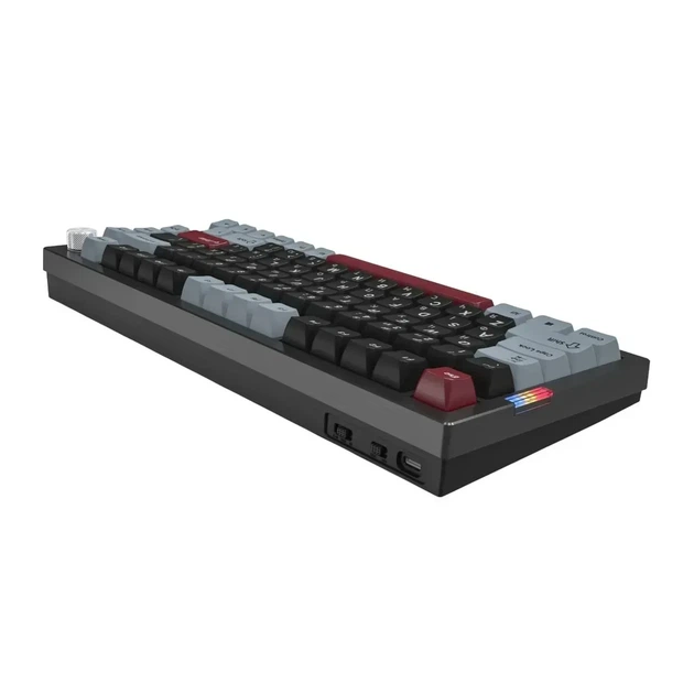 Беспроводная механическая клавиатура Montech MKey PRO Darkness Black Beige, Yellow Switch, размер 75%, RGB, (2.4G/Bluetooth/USB) - изображение 8