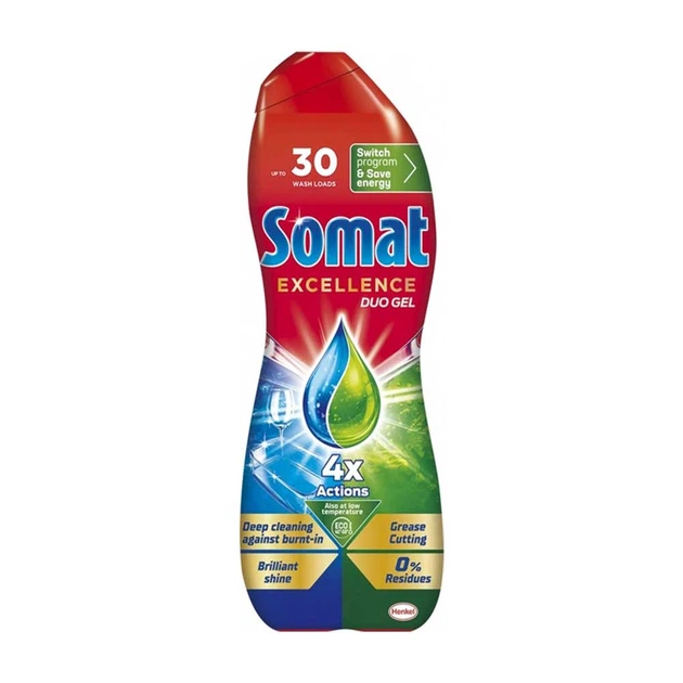 Гель для посудомийної машини Somat Gold Антижир 540 мл - Фото 1 Гель для посудомийної машини Somat Gold Антижир 540 мл - зображення 1