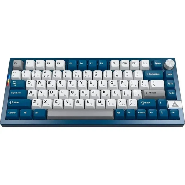 Беспроводная механическая клавиатура Montech MKey PRO Darkness Blue White, Brown Switch, размер 75%, RGB, (2.4G/Bluetooth/USB) - изображение 2