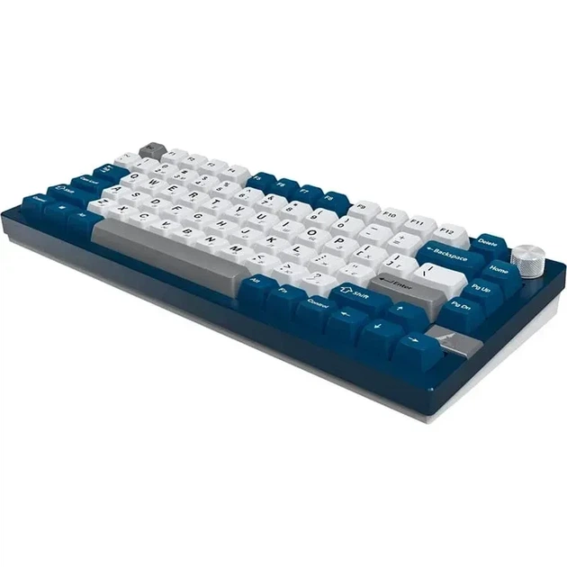 Беспроводная механическая клавиатура Montech MKey PRO Darkness Blue White, Brown Switch, размер 75%, RGB, (2.4G/Bluetooth/USB) - изображение 3
