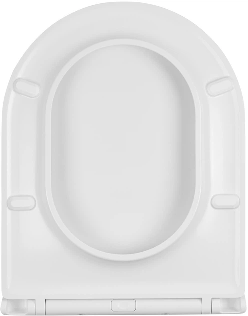 Унитаз подвесной Kroner Armada WHI513636 Tornado Rimless с сиденьем Soft Close дюропласт (KA513636WHIT) - изображение 10