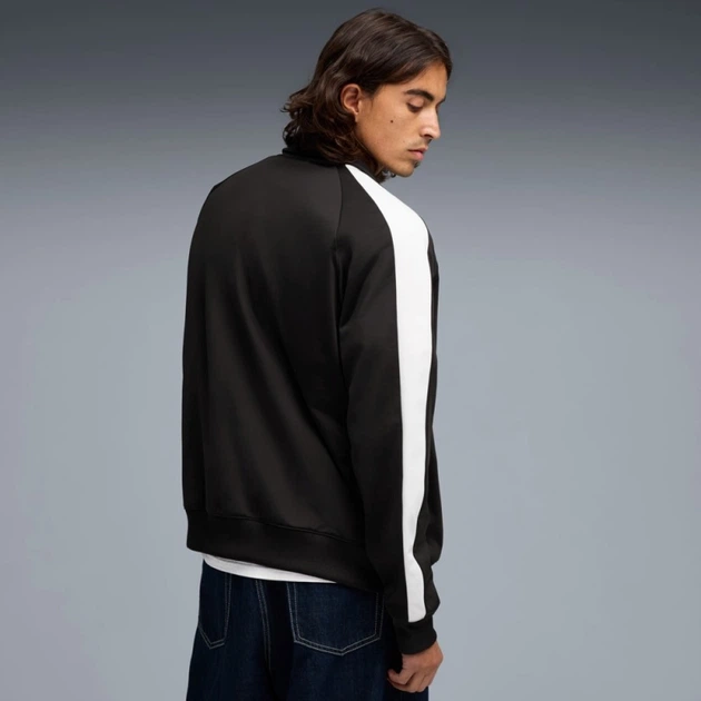 Джемпер чоловічій PUMA Essentials T7 Track Jacket Men 69246201 xl, чорний/білий - зображення 2