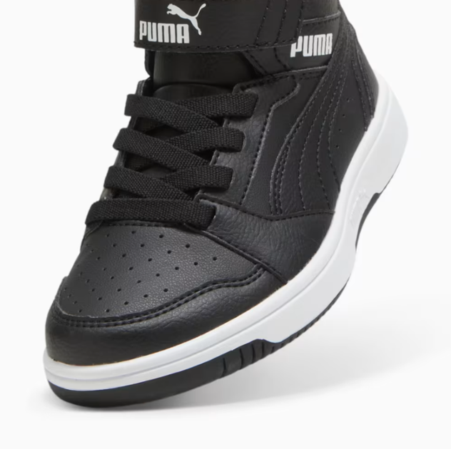 Дитячі кросівки PUMA Rebound V6 Mid WTR Kids’ Sneakers 30797901 34.5, чорний - Фото 3 Дитячі кросівки PUMA Rebound V6 Mid WTR Kids’ Sneakers 30797901 34.5, чорний - изображение 3
