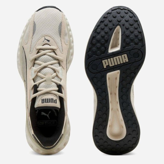 Жіночі кросівки для бігу Puma Softride Frequence 31050011 38, бежевий - Фото 3 Жіночі кросівки для бігу Puma Softride Frequence 31050011 38, бежевий - зображення 3