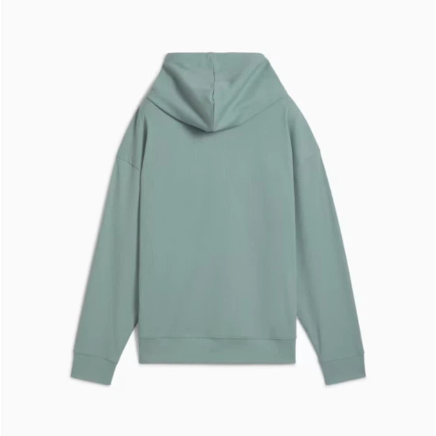 Худі жіноче ESS ELEVATED Comfort Rib Hoodie Women 68502330 s, зелений - изображение 4