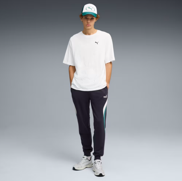 Брюки чоловічі PUMA Essentials Block Sweatpants Men 69170016 l, чорний/зелений - Фото 3 Брюки чоловічі PUMA Essentials Block Sweatpants Men 69170016 l, чорний/зелений - изображение 3