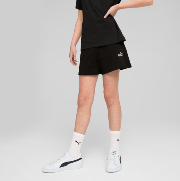 Дитячі шорти PUMA ESS Small No. 1 Logo Shorts Youth 68490501 164, чорний - Фото 5 Дитячі шорти PUMA ESS Small No. 1 Logo Shorts Youth 68490501 164, чорний - зображення 5