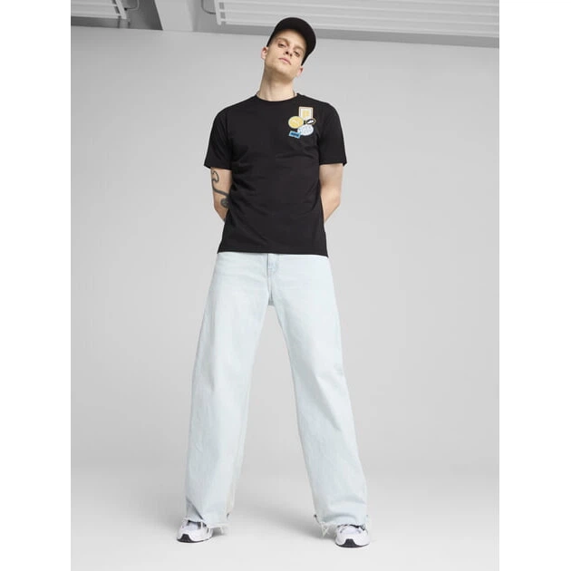 Футболка чоловіча Puma Graphics Icon Tee 68482901 xl, чорний - изображение 2