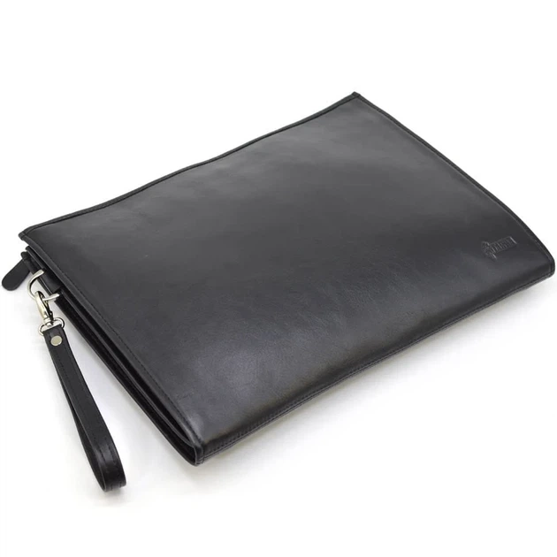 Папка-портфель TARWA GA-7161-4lx кожаная для документов А4 черная с ручкой - Фото 7 Папка-портфель TARWA GA-7161-4lx кожаная для документов А4 черная с ручкой - изображение 7