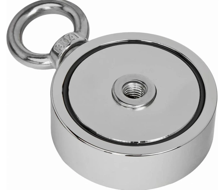 Неодимовий пошуковий магніт 180 кг Kraft&Dele KD10418 для пошуку металу, мотузка 20 м - зображення 3