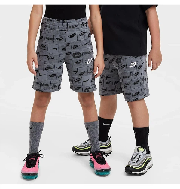 Шорты подростковые Nike K Nsw Club Ft Short Aop M рост 140 см Серый FN8743-084 - Фото 3 Шорты подростковые Nike K Nsw Club Ft Short Aop M рост 140 см Серый FN8743-084 - изображение 3