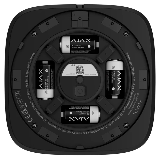 Сирена Ajax (EN54 FireProtect VAD black) - Фото 5 Сирена Ajax (EN54 FireProtect VAD black) - зображення 5