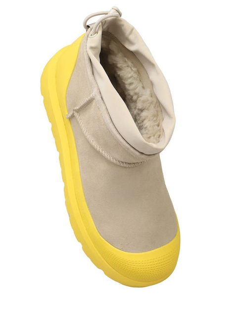 Жіночі уггі Ультра Міні Гібрід жовті Замшеві UGG CI Ultra Mini Weather Hybrid Sand Yellow (39, жовтий) - изображение 4