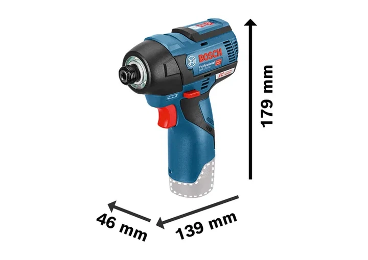 Akumulatorowy klucz udarowy Bosch Professional GDR 12V-110 12 V 110 Nm 1/4" (06019E0003) - obraz 3