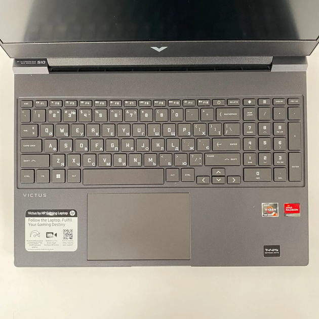 Игровой ноутбук Б-класс HP Victus 15 / 15.6" (1920x1080) IPS / AMD Ryzen 5 7535HS (6 (12) ядер по 3.3 - 4.55 GHz) / 16 GB DDR5 / 512 GB SSD / AMD Radeon RX 6550M, 4 GB GDDR6, 64-bit / WebCam б/у + Подарок Беспроводная мышь / USB - Фото 3 Игровой ноутбук Б-класс HP Victus 15 / 15.6" (1920x1080) IPS / AMD Ryzen 5 7535HS (6 (12) ядер по 3.3 - 4.55 GHz) / 16 GB DDR5 / 512 GB SSD / AMD Radeon RX 6550M, 4 GB GDDR6, 64-bit / WebCam б/у + Подарок Беспроводная мышь / USB - изображение 3