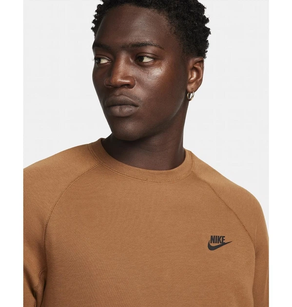 Свитшот мужской Nike M Tch Flc Crew M Коричневый FB7916-281 - Фото 7 Свитшот мужской Nike M Tch Flc Crew M Коричневый FB7916-281 - изображение 7