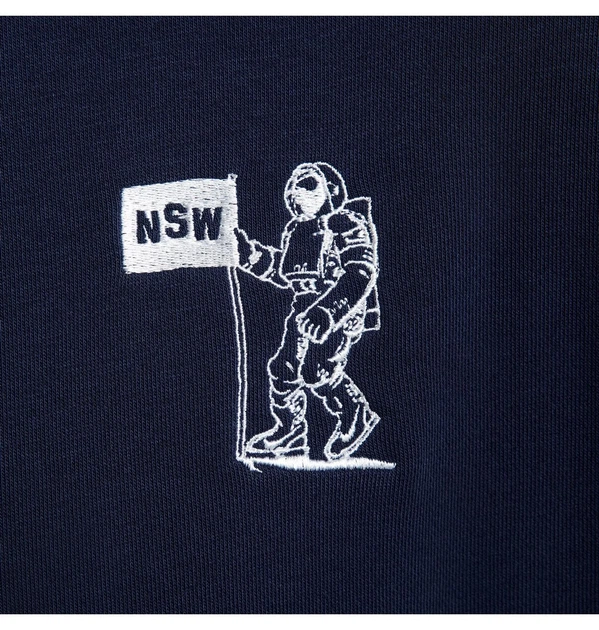 Худі чоловіче Nike Club Ft Po Hdy Moon Gfx Blue 2XL Синій HQ8594-451 - зображення 4