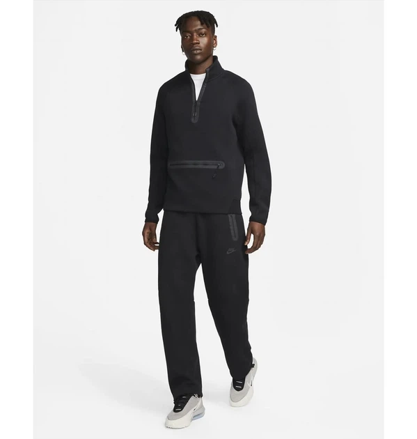 Свитшот мужской Nike M Tech Fleece Hz Top S Черный FB7998-010 - изображение 3