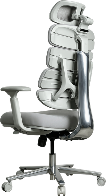 Кресло компьютерное офисное эргономичное OfficePro FlexCore ОС120G Grey - Фото 5 Кресло компьютерное офисное эргономичное OfficePro FlexCore ОС120G Grey - изображение 5