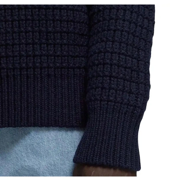 Свитер мужской Stone Island Wool Check Stitch Sweater Blue L Синий 8115537D5-V0020 - Фото 3 Свитер мужской Stone Island Wool Check Stitch Sweater Blue L Синий 8115537D5-V0020 - изображение 3
