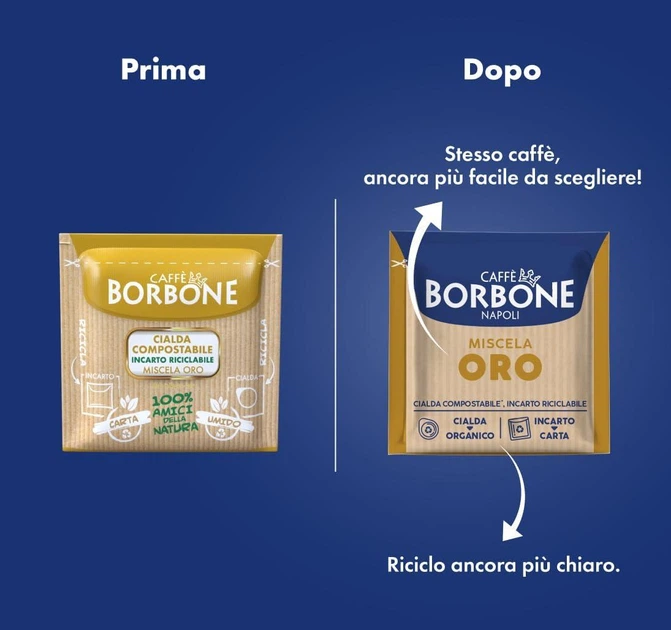 Капсули для кави Caffe Borbone 100 штук сумісні з системою ESE паперові пади 44 мм - Фото 8 Капсули для кави Caffe Borbone 100 штук сумісні з системою ESE паперові пади 44 мм - зображення 8