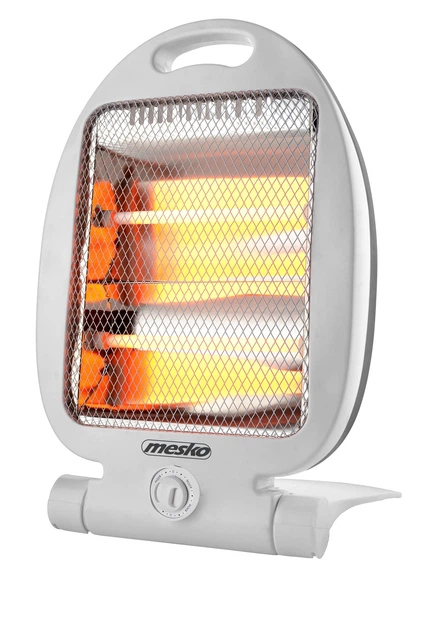 Інфрачервоний галогенний обігрівач Mesko MS 7710 White, 800 Вт, 2 рівні потужності (400/800 Вт), поворот на 90°, захист від перекидання - зображення 2