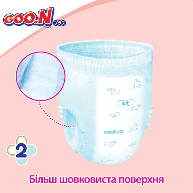 Трусики-підгузки Goo.N Plus розмір 6 XXL 13-28 кг 28 шт японські - зображення 4