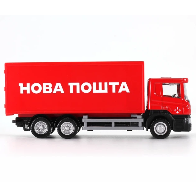 Автомодель TechnoDrive Scania Новая почта 1:64 металлическая с открывающимися дверями - изображение 6