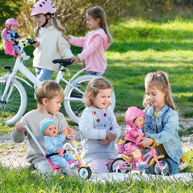 Триколісний велосипед для ляльки Baby Born Пригоди з Бертою, ремінь безпеки і сигнал - Фото 9 Триколісний велосипед для ляльки Baby Born Пригоди з Бертою, ремінь безпеки і сигнал - зображення 9