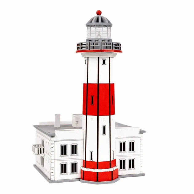 Збірна дерев'яна модель Lighthouse Нижній Бердянський маяк Україна - зображення 4