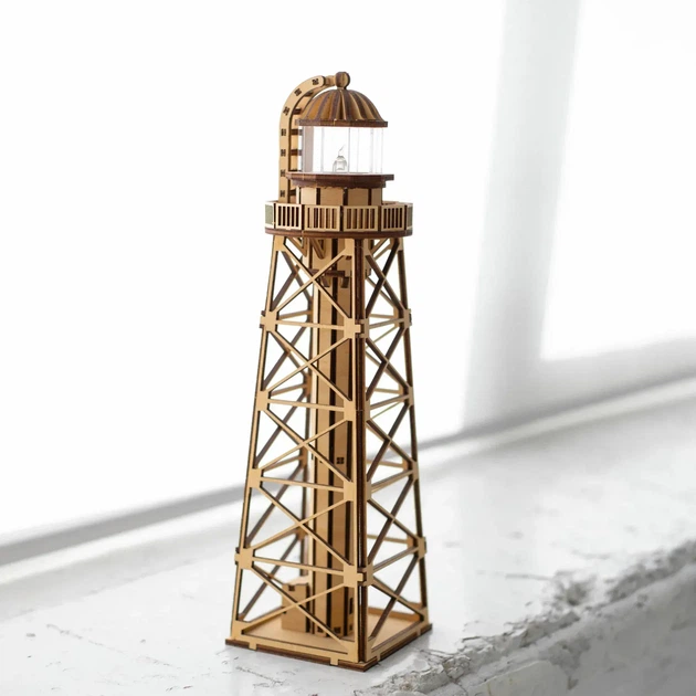 Збірна дерев'яна модель Lighthouse Джарилгацький маяк Херсонська обл Україна - Фото 12 Збірна дерев'яна модель Lighthouse Джарилгацький маяк Херсонська обл Україна - зображення 12