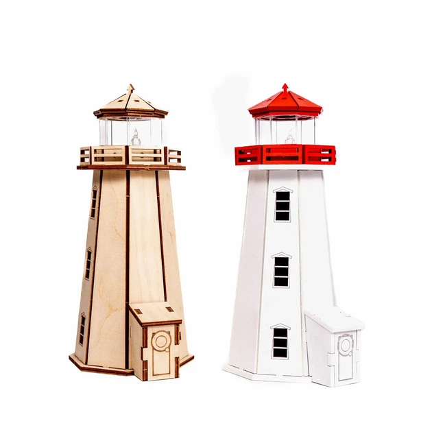 Збірна дерев'яна модель Lighthouse Маяк Пеггіс Ков Канада - Фото 2 Збірна дерев'яна модель Lighthouse Маяк Пеггіс Ков Канада - зображення 2