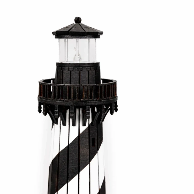 Збірна дерев'яна модель Lighthouse Маяк на мисі Гаттерас США - зображення 7