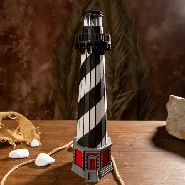 Збірна дерев'яна модель Lighthouse Маяк на мисі Гаттерас США - зображення 8