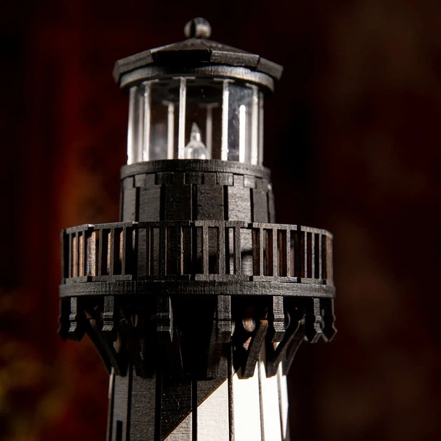 Збірна дерев'яна модель Lighthouse Маяк на мисі Гаттерас США - зображення 10