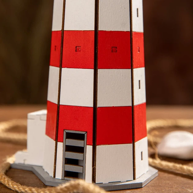 Збірна дерев'яна модель Lighthouse Євпаторійський маяк Україна Крим - зображення 9