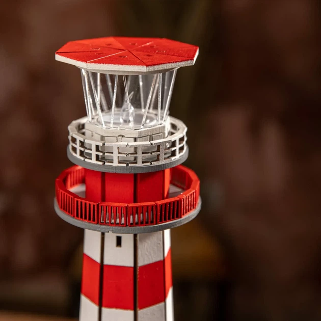 Збірна дерев'яна модель Lighthouse Євпаторійський маяк Україна Крим - зображення 11