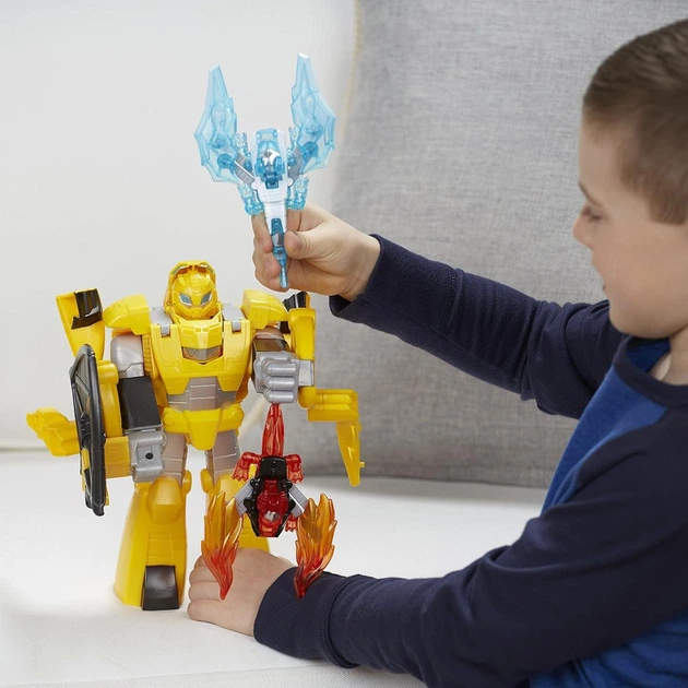Трансформер Бамблби 25 см Hasbro Transformers Rescue Bots Knight Watch Bumblebee (C1122) - изображение 5