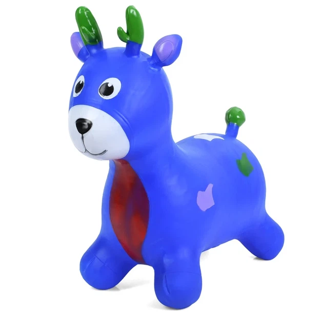 Игрушка-попрыгун надувная Bambi Оленёнок MS 3259 резиновый до 20 кг синий от 12 месяцев - Фото 1 Игрушка-попрыгун надувная Bambi Оленёнок MS 3259 резиновый до 20 кг синий от 12 месяцев - изображение 1