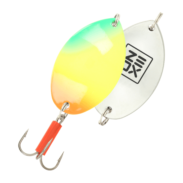 Блесна ZEOX FishScale 15г 014 Fluo Tiger - Фото 1 Блесна ZEOX FishScale 15г 014 Fluo Tiger - изображение 1