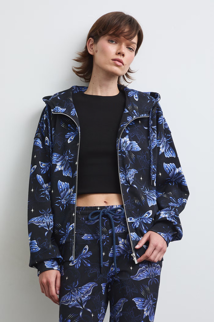 Кофта зипка женская relaxed fit принтованая черная Medicine M - Фото 1 Кофта зипка женская relaxed fit принтованая черная Medicine M - изображение 1