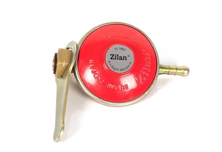 Комплект редуктор газовый Zilan ZLN0100 с шлангом, хомутами и Газовый баллон на 8л - изображение 2