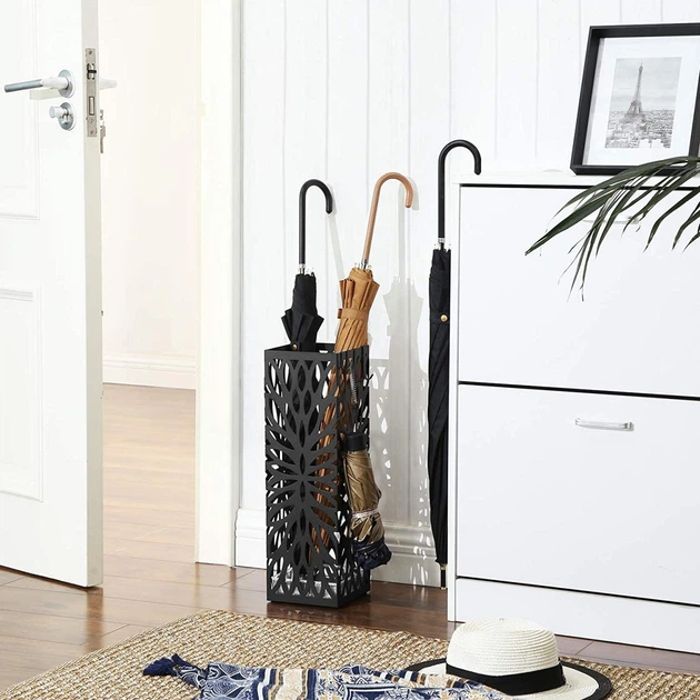 Підставка для парасольок Parasolnik Black Openwork 15,5x15,5x49 см чорна LUC48B - изображение 5