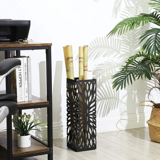 Підставка для парасольок Parasolnik Black Openwork 15,5x15,5x49 см чорна LUC48B - изображение 6